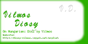 vilmos diosy business card